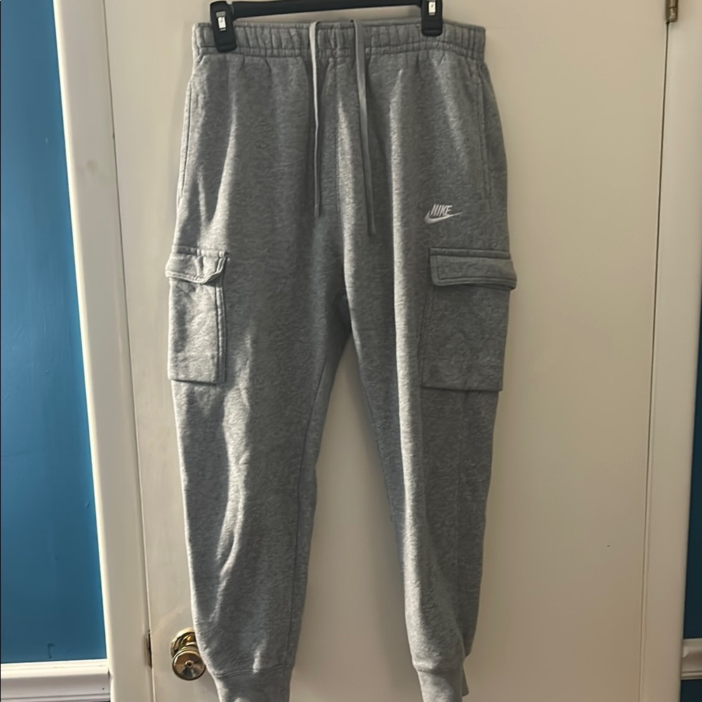 Nike Heather Gray Cargo Joggers